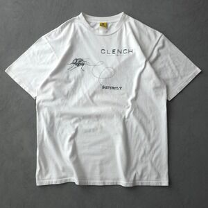 Vintage 90s Clench White T-shirt Large Superfly Oversized